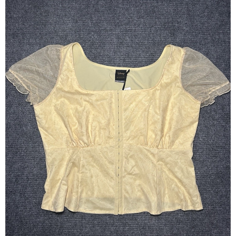 NWT Her Universe Disney Beauty And The Beast Bustier Girls Top Plus Size 1